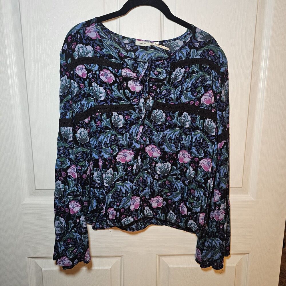 Urban Outfitters Kimchi Blue Floral Boho Blouse Top Size Medium